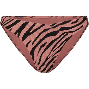 Beachlife Rose Zebra v-detail bikinibroekje - dames - Maat 40