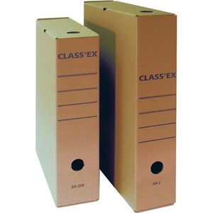 Class'ex archiefdoos Bruin golfkarton - A4 - 34,5 x 25,1 cm - 50 stuks