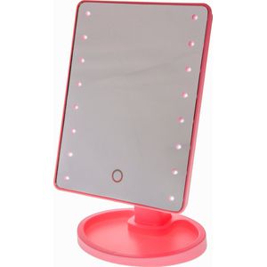 United Entertainment ® - Spiegel met LED verlichting - 29x17 cm - Roze