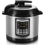 Aigostar Mila 30ICN - Multicooker - Rijstkoker met Timer - 6L - Pressure Cooker - Zwart/RVS