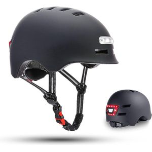 Fiets helm met LED verlichting - volwassenen - bescherming - comfortabel - ademend - meerder lichtmodi - geschikt voor elektrische fiets, scooter, fietsen, skateboard, skeeleren, rolschaatsen, hiking, mountainbike, outdoor - buitenactiviteiten helm