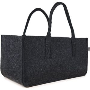Set van 2 grote vilten tassen - multifunctionele opslagoplossing voor huis en tuin - 50 x 25 x 25 cm