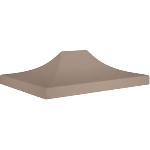 VidaXL Partytentdak 270 g/m² 4x3 m Taupe - Duurzaam en stijlvol partytentdak