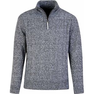 BJØRNSON Lunt Kabel-Gebreide Winter Pullover Heren - Teddy - Maat 5XL - Grijs