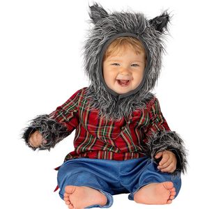 FUNIDELIA Weerwolf Kostuum voor baby - Maat: 81 - 92 cm - Bruin