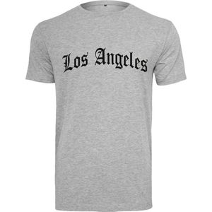 Mister Tee - Los Angeles Wording Heren T-shirt - XXL - Grijs