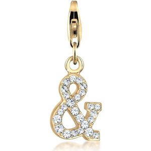 Nenalina Dames Bedel Dames bedel & symbool met kristallen in 925 sterling zilver