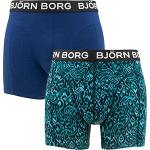 Björn Borg Lange short - MP001 Blue - maat M (M) - Heren Volwassenen - Viscose/Bamboe- 10002923-MP001-M