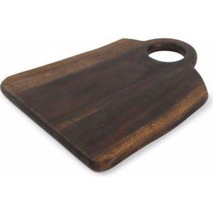 S|P Collection - Serveerplank 26,5x20xH1,5cm hout zwart - Chop