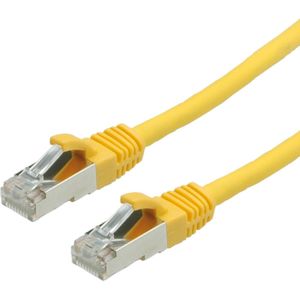 VALUE Patchkabel Cat.6 (Class E) S/FTP (PiMF), LS0H, geel, 5 m