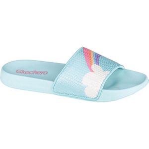 Skechers Sunny Slides-Dreamy Steps 86994L-LBMT, Kinderen, Blauw, slippers, maat: 27,5 EU