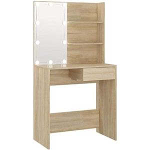 Toilettafel - Kaptafel Met Spiegel - Make Up Tafel