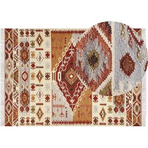 Beliani PROSHYAN - Kelim vloerkleed - Multicolor - Wol