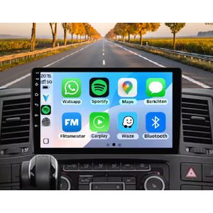 Autoradio 2/32GB met Carplay en Android auto | Geschikt voor Vw Volkswagen Transporter T5 Multivan California 2003 - 2015 | Radio scherm met Navigatie | 2003 2004 2005 2006 2007 2008 2009 2010 2011 2012 2013 2014 2015