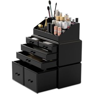 Unyqoos ® Stijlvolle Make-up Organizer met 6 Schotten en Verschillende Formaten voor Slaap- en Badkamer