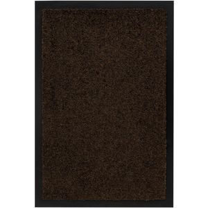 Droogloopmat Amsterdam - Deurmat Binnen – 100% Polyamide, Sterk & Duurzaam - Bruin- 40x60 CM