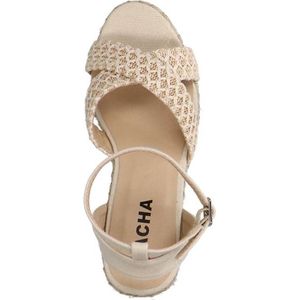 Sacha - Dames - Beige sleehak sandalen - Maat 41