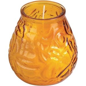 Bolsius Lowboy Kaarsen Amber - Brandtijd: 75-uur - Ø10x(H)10,5cm ( 12 Stuks )