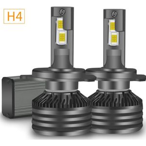 H4 LED lamp (set 2 stuks) Pro Active | CANbus EMC CHip 30000 Lumen 6500k Ultra-bright Helder Wit 98 Watt Motor / Auto / Scooter / Dimlicht / Grootlicht / Koplampen / Plug and Play / H4 55W vervanger
