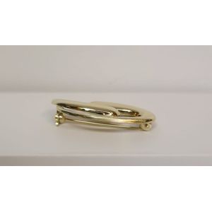 Broche - geelgoud - 14 karaat - kado - uitverkoop Juwelier Verlinden St. Hubert - van €435,= voor €399,=