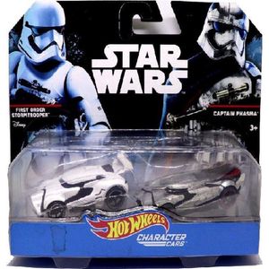 Star Wars First Order Stormtrooper VS. Captain Phasma 1:64 Modelauto - Schaalmodel - Miniatuurauto - Model auto
