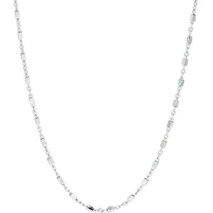 Collier Anker En Staafjes 1,1 Mm Zilver Gerhodineerd
