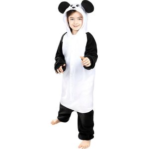 FUNIDELIA Panda Onesie voor kinderen- Panda Kostuum - Maat: 107 - 113 cm
