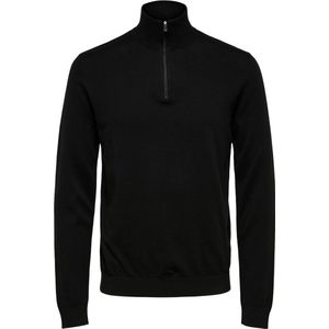 Selected Homme Berg Half Zip Cardigan B Naw Truien & Vesten - Zwart