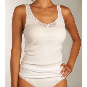 SCHIESSER TOP TRAGERTOP D 144367-100 WHITE-46