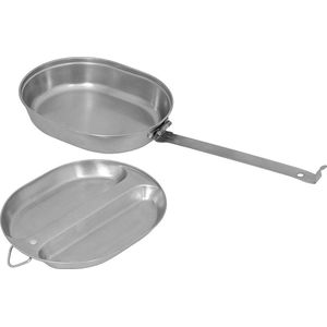 MFH US Mess Kit, roestvrij staal, 2-delig