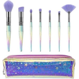 Kleancolor Star Life - 7 Piece Brush Set With Cosmetic Bag - CBS7 - Make-up kwastenset