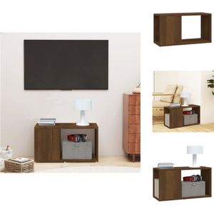 vidaXL Tv-meubel - Tv-kast - 60x24x32 cm - Bruineiken - Kast