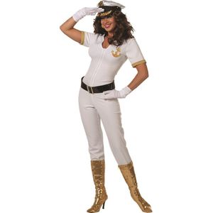 Navy overall/catsuit voor dame
