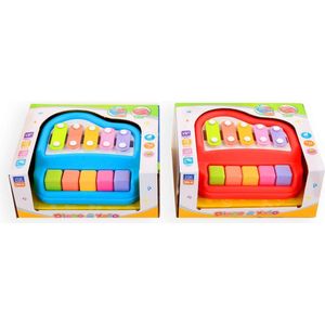 Jonotoys 2-in-1 Xylofoon/piano 17 Cm Multicolor