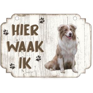 Waakbord | Hier Waak Ik: Border Collie Lilac