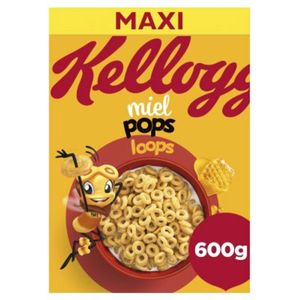 Kellogg's Honey Loops Ontbijtgranen - 7 x 600 gr - Voordeelverpakking