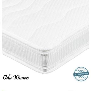 90x210 x 12 Topmatras - Traagschuim - Topper - 3D-Nasa -Topdek Exclusieve Hoes - Anti Allergisch - 12cm dik