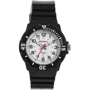 Coolwatch by Prisma CW.371 Kinderhorloge kunststof/siliconen zwart-wit