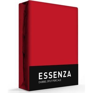 Essenza Dubbele Split Hoeslaken Premium Percale Red-180 x 200 cm