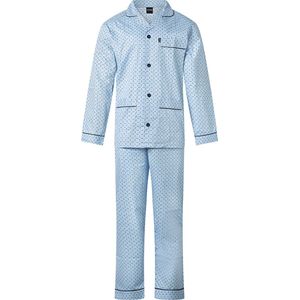 Gentlemen - heren pyjama poplin katoen - blue - maat 54 - VADERDAG CADEAU