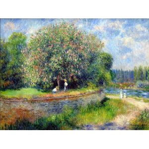 Renoir - Bloeiende kastanjeboom  (1000 stukjes, kunst puzzel)