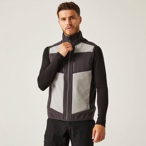 Regatta E-volve Unisex 2-Layer Softshell Bodywarmer RG907 - Mineral Grey/Ash (Heather) - M
