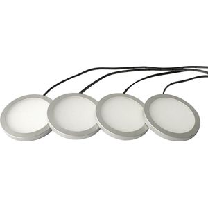 LETT® Opbouw LED Spotjes met Dimknop - Set van 4 Lampjes - Kastverlichting