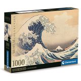 Clementoni Puzzels voor volwassenen - Hokusa - La Grande Onda, Museum Puzzel 1000 Stukjes, 14-99 jaar - 39707 COMPACT BOX