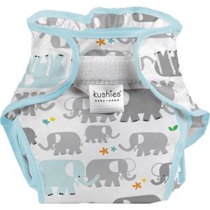 Kushies - Luier - Wasbaar Overbroekje - Jongens & Meisjes - Olifant - Maat 2 (4-10 kg)