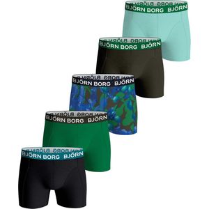 Björn Borg Cotton Stretch boxers - heren boxers normale lengte (5-pack) - multicolor - Maat: S