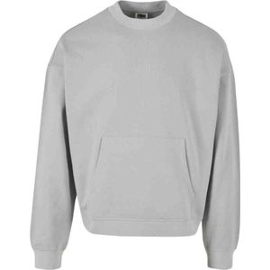 Urban Classics - Organic Boxy Pocket Crewneck sweater/trui - M - Grijs