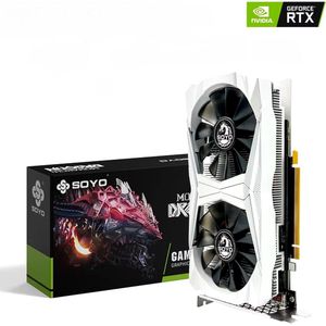 SOYO GeForce RTX 2060 Super Videokaart - 8GB GDDR6 - 3X DisplayPort 1.4 - 1X HDMI 2.0b - PCIe 3.0 x16 - 256bit - VR-Ready - WIT