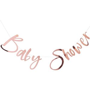 Babyshower slinger rosegoud