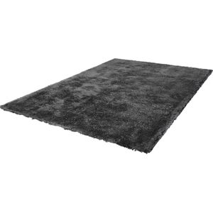 Lalee Cloud - Hoogpolig- zacht- glimmend- velvet- effen- karpet- Eric kuster stijl- fluffy- 160x230 cm antraciet grafiet